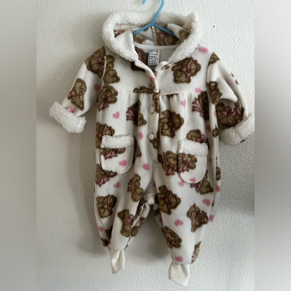 Vintage 1997 Baby Sherpa fleece one piece